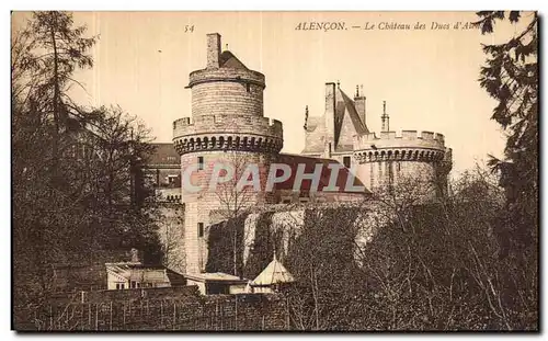 Cartes postales Alencon Le Chateau des Ducs d Alencon