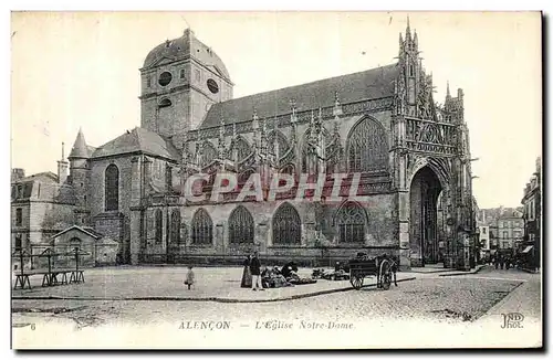 Ansichtskarte AK Alencon L Eglise Notre Dame