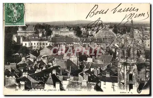 Cartes postales Alencon Vue Generale prise de Notre Dame