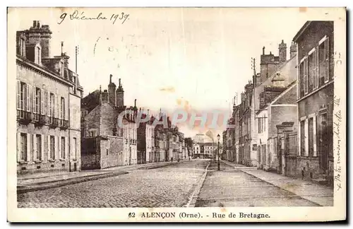 Cartes postales Alencon Rue de Bretagne