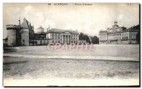 Cartes postales Alencon Place d Armes