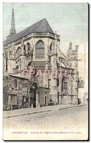 Cartes postales Argentan Abside l Eglise Saint Martin