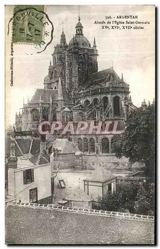 Cartes postales Argentan Abside l Eglise Saint Germain