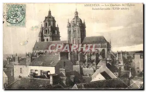 Ansichtskarte AK Argentan Les Clochers de l Eglise Saint Germain