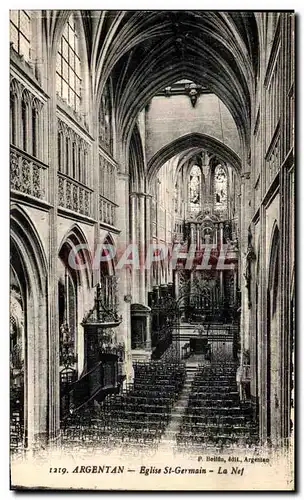 Cartes postales Argentan L Eglise Saint Germain La nef