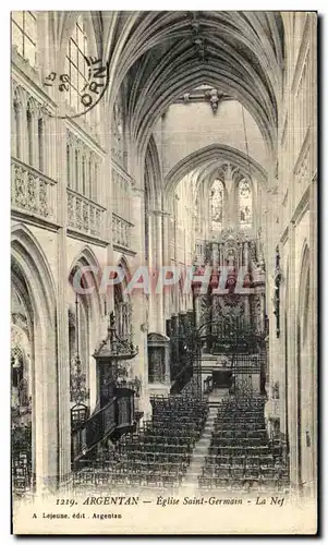 Cartes postales Argentan L Eglise Saint Germain La nef