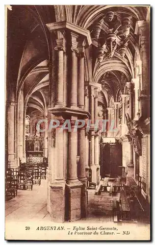 Cartes postales Argentan L Eglise Saint Germain Le Pourtour du Choeur