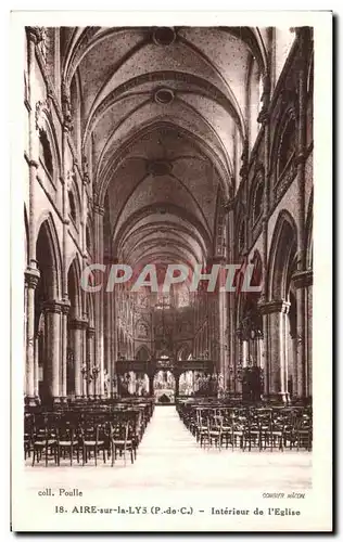 Cartes postales Aire sur la Lys Interieur de l Eglise