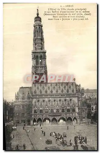 Cartes postales Arras L Hotel de Ville et son Beffroi