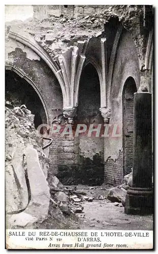 Ansichtskarte AK Arras Salle Du Rez De Chaussee De L Hotel De Ville Militaria