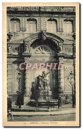 Cartes postales Arras Fontaine Neptune