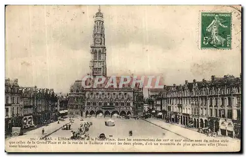 Cartes postales Arras L Hotel de Ville et la petite place