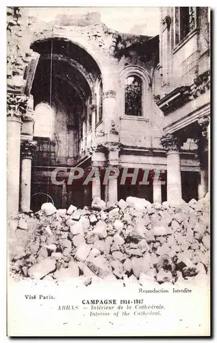 Ansichtskarte AK Arras Interieur de la cathedrale Militaria