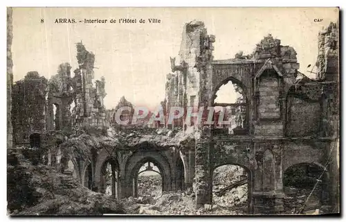 Cartes postales Arras interieur de l Hotel de Ville Militaria