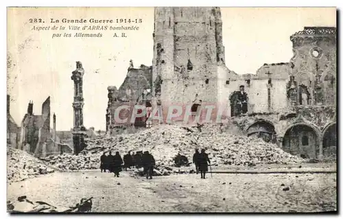 Cartes postales Arras L Hotel de Ville Militaria