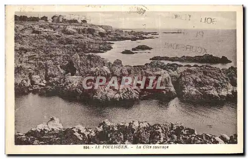 Cartes postales Le Pouliguen La Cote Sauvage