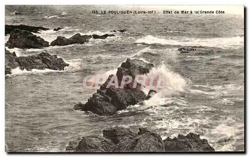 Cartes postales Le Pouliguen Effet De maree La Grande Cote