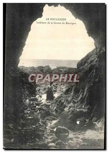 Cartes postales Le Pouliguen Interieur de la Grotte du Korrigan