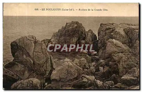 Cartes postales Le Pouliguen Rochers de la Grande Cote