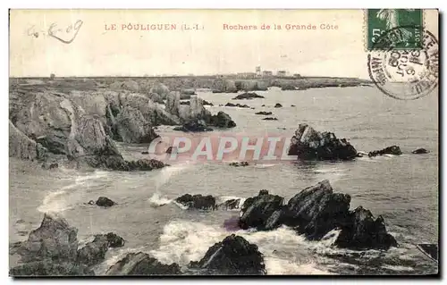 Cartes postales Le Pouliguen Rochers de la Grande Cote