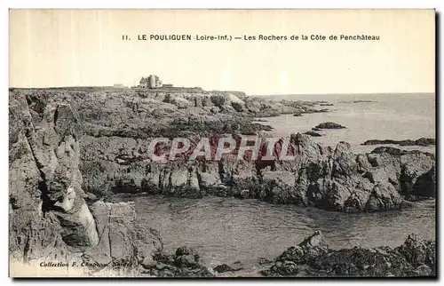 Cartes postales Le Pouliguen Les Rochers de la Cote de Penchateau