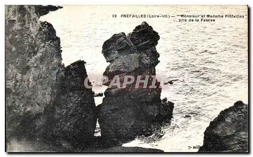 Cartes postales Prefailles Monsleur et Madame Prefailles Pris de la Falaise