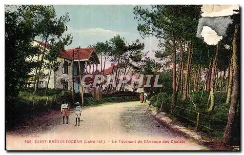 Cartes postales St Brevin l Ocean Le Tournant de l Avenue des Chalets