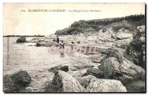 Cartes postales St Brevin l Ocean La Plage et Les Rochers