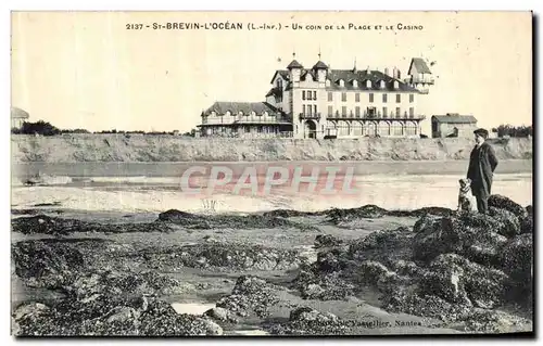 Cartes postales Saint Brevin L Ocean Un Coin de la Plage et le Casino