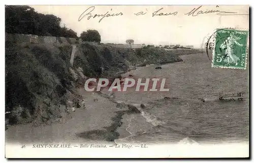 Ansichtskarte AK Saint Nazaire Belle Fontaine La Plage