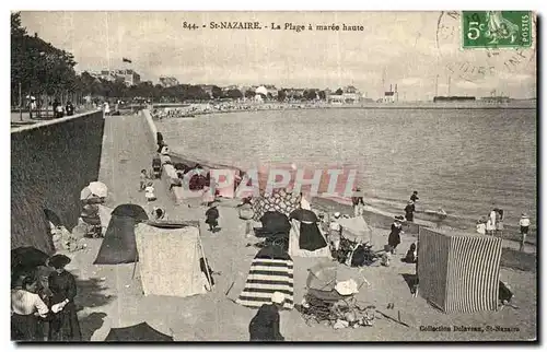 Cartes postales Saint Nazaire La Plage a Maree Haute