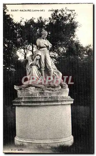 Cartes postales Saint Nazaire Jardin Public l Epave