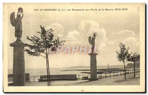 Cartes postales Saint Nazaire Le Monument aux Morts de la Guerre 1914 1918 Militaria