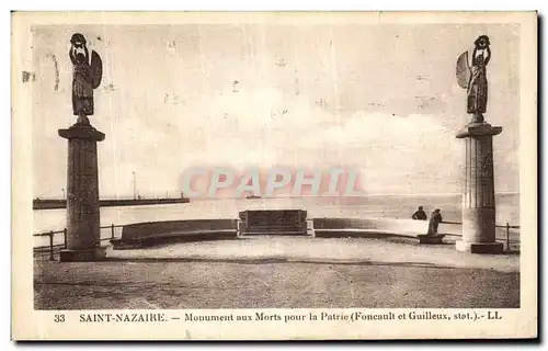 Cartes postales Saint Nazaire Monument aux Morts Pour la Patrie Militaria