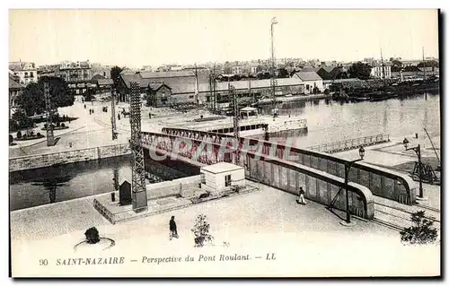 Cartes postales Saint Nazaire Perspective du Pont Roulant