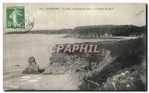 Cartes postales Saint Nazaire La Cote du Rocher du Lion la Pointe de l Eve