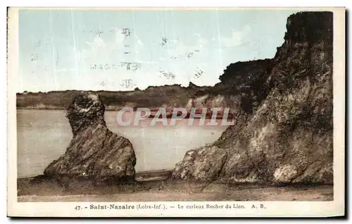 Cartes postales Saint Nazaire Le Curieux Rocher du Lion