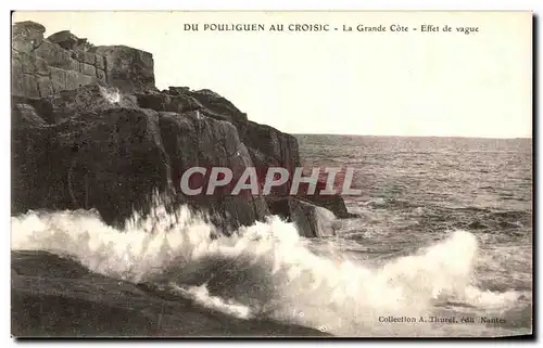 Ansichtskarte AK Du Pouliguen Au Croisic La Grande Cote Effet de Vague