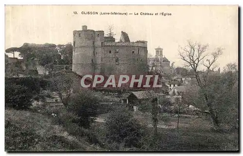 Cartes postales Clisson Le Chateau et l Eglise