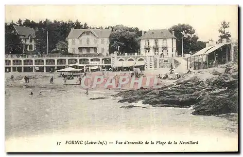 Cartes postales Pornic Vue d Ensemble de la Plage de la Noveillard