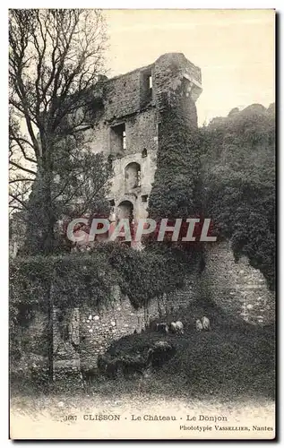 Cartes postales Clisson Le Chateau Le Donjon