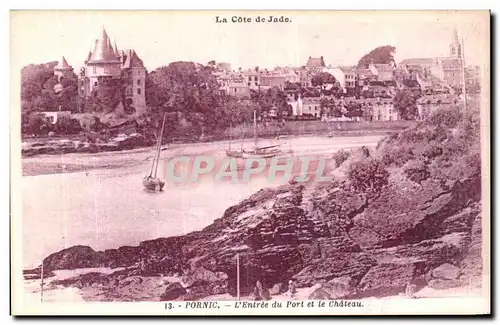 Cartes postales Pornic L Entree du Port et le Chateau