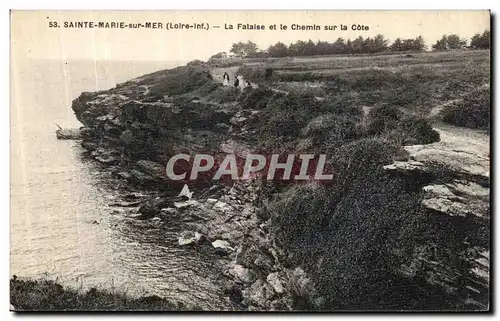 Cartes postales Saint Marie sur Mer La falaise et le Chemin sur la Cote