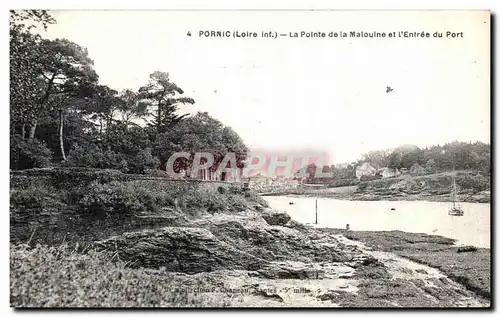 Ansichtskarte AK Pornic La Pointe de la Malouine et l Entree du Port