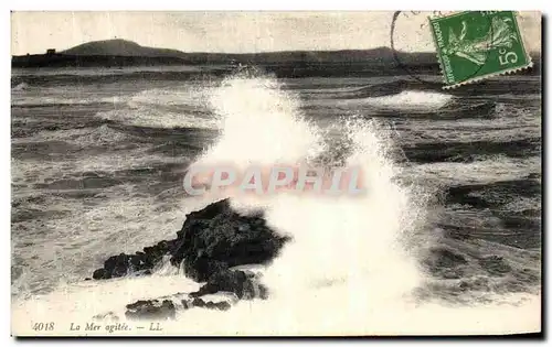 Cartes postales La Mer Agitee