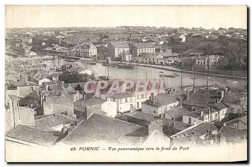 Cartes postales Pornic Vue Panoramique vers le fond du Port