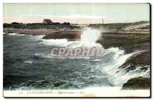 Cartes postales La Grande Cote Effet de Vagues