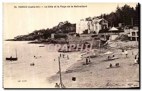 Ansichtskarte AK Pornic La Cote et la Plage de la Noeveillard