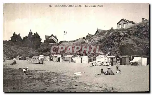 Ansichtskarte AK St Michel Chef Chef La Grande Plage