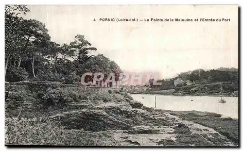 Ansichtskarte AK Pornic La Pointe de la Malouine et l Entree du Port